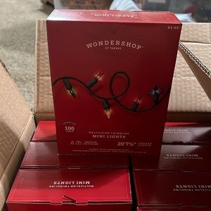 Wondershop 100 mini twinkling multicolor lights. Brand new